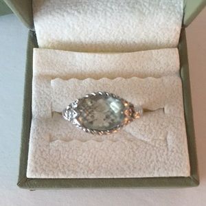 Judith Ripka Mint Quartz Lotus Ring